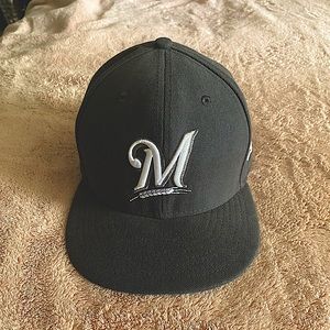 Milwaukee Brewers New Era MJB Cap/Hat fitted 7 3/8” 59FIFTY Style
